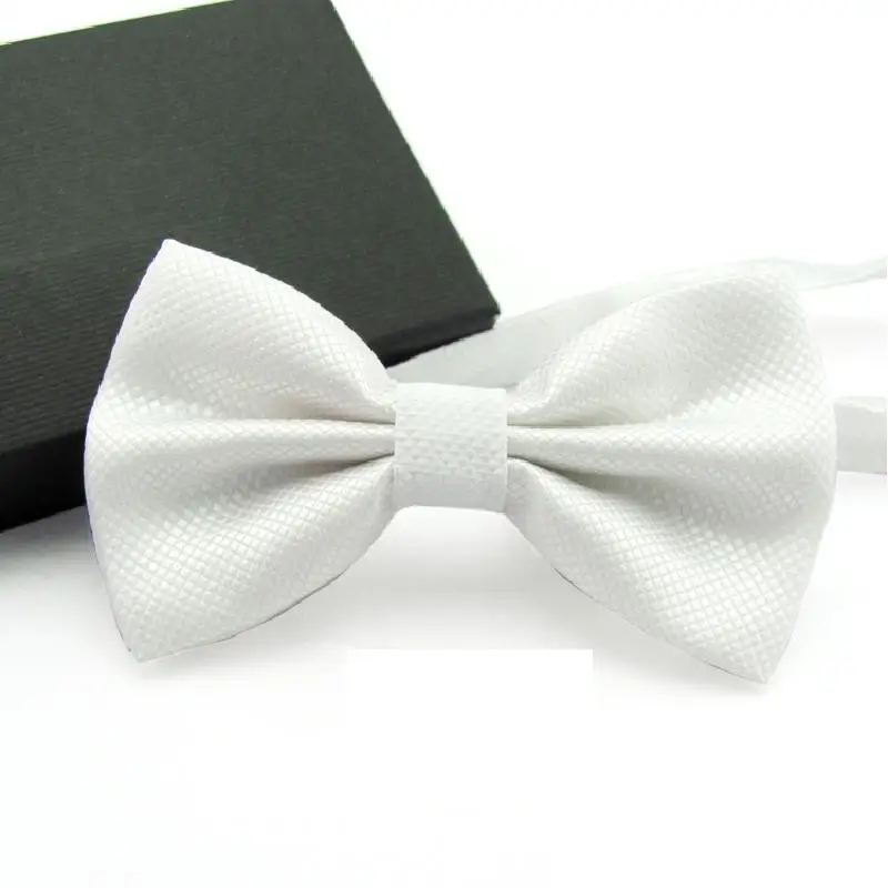 Top Trends: 2022 Solid Color Bowtie Men Bow Tie Fashion Butterflies White Black Blue Shoppable Styles