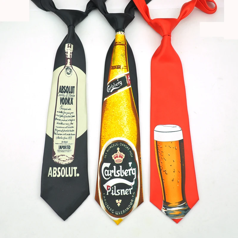 Top Trends: Necktie For Men Beer Mug Funny Ties Formal Dress Gift Wedding Shirt Cravat Party Fashion Brand Design Skinny 10 Cm Business Club Shoppable Styles