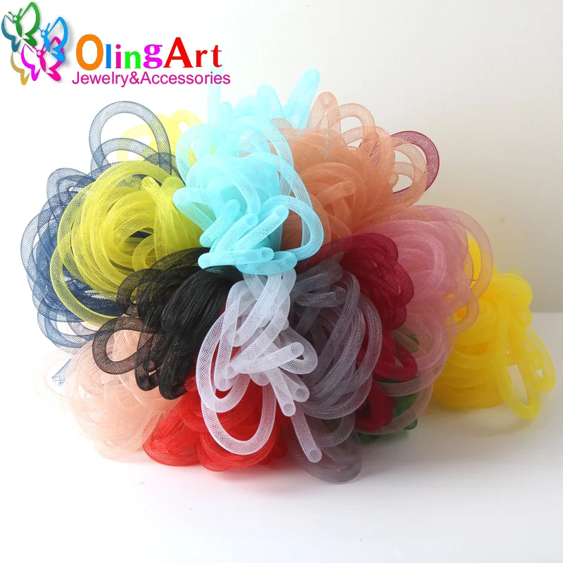 Top Trends: OlingArt 4mm 5M / Lot Wholesale Colorful Mesh Bracelet Jewelry DIY Fitting With Crystal Stones Filled Necklace Choker Shoppable Styles