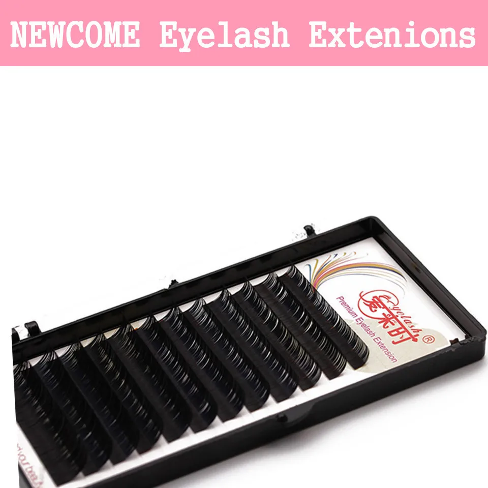 Top Trends: NEWCOME Natural Silk Korea Individual Eyelash Professional False 3D All Sizes Eyelash Extension Long Eye Lashes Shoppable Styles