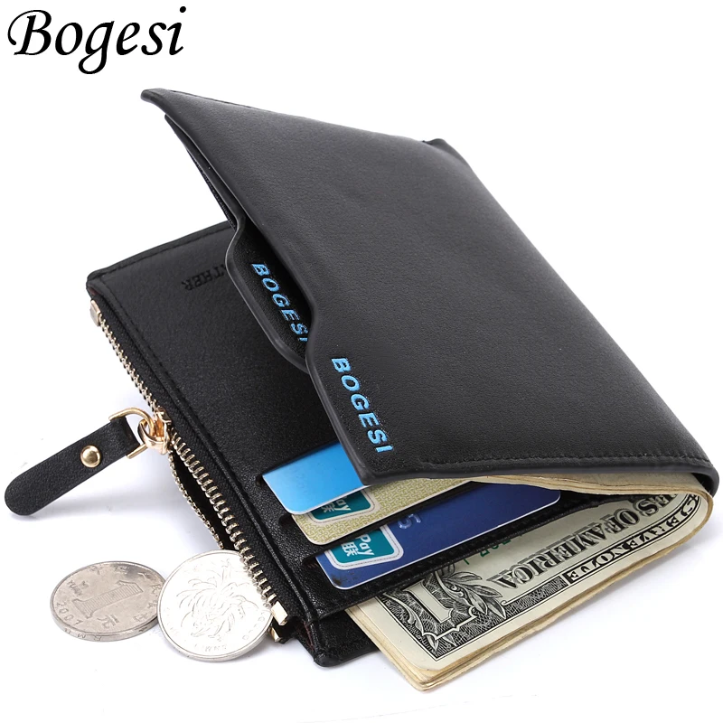 Top Trends: Coin Purse Men Wallet Short Style High Quality Card Holder Male Purse Zipper Large Capacity Brand PU Leather Wallet For Men Shoppable Styles