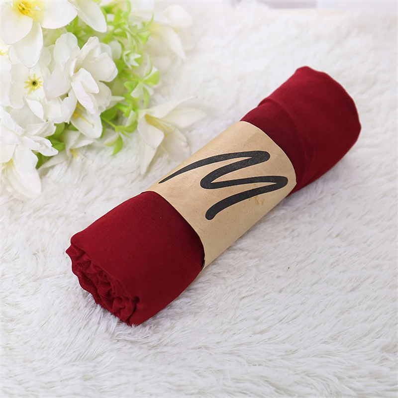 Top Trends: New Linen Scarves Women Solid Color Scarf Shawl Luxury Brand Muslim Hijab Muffler Female Soft Wraps Headband Foulard Bufandas Shoppable Styles - Image 6