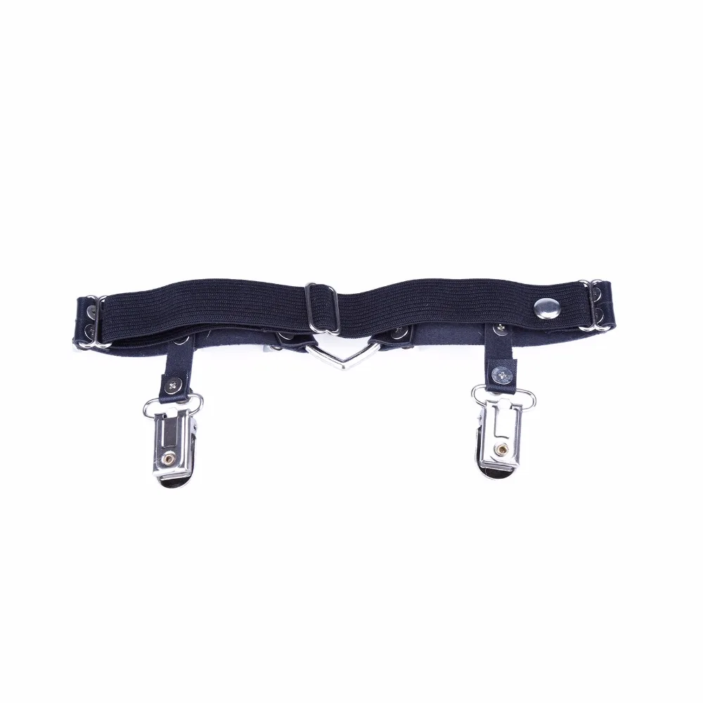 must elastne sukahoidja kahe metallist klambriga