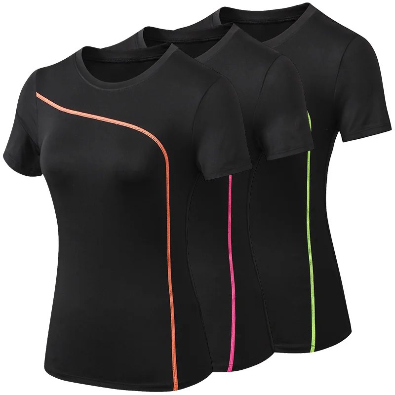 Top Trends: Quick Dry Stretch Slim Fit Yoga Tops For Woman Short Sleeve Sports Fitness T Shirt Outdoor Running T-shirts Female Yoga Shirt Shoppable Styles