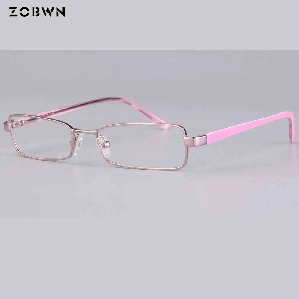 Top Trends: High Quality Simple Frames Women's Metal Frame Brand Designer EyeGlasses Oculos De Sol Pink Color Ladies Girls Small Frame Marca Shoppable Styles - Image 6