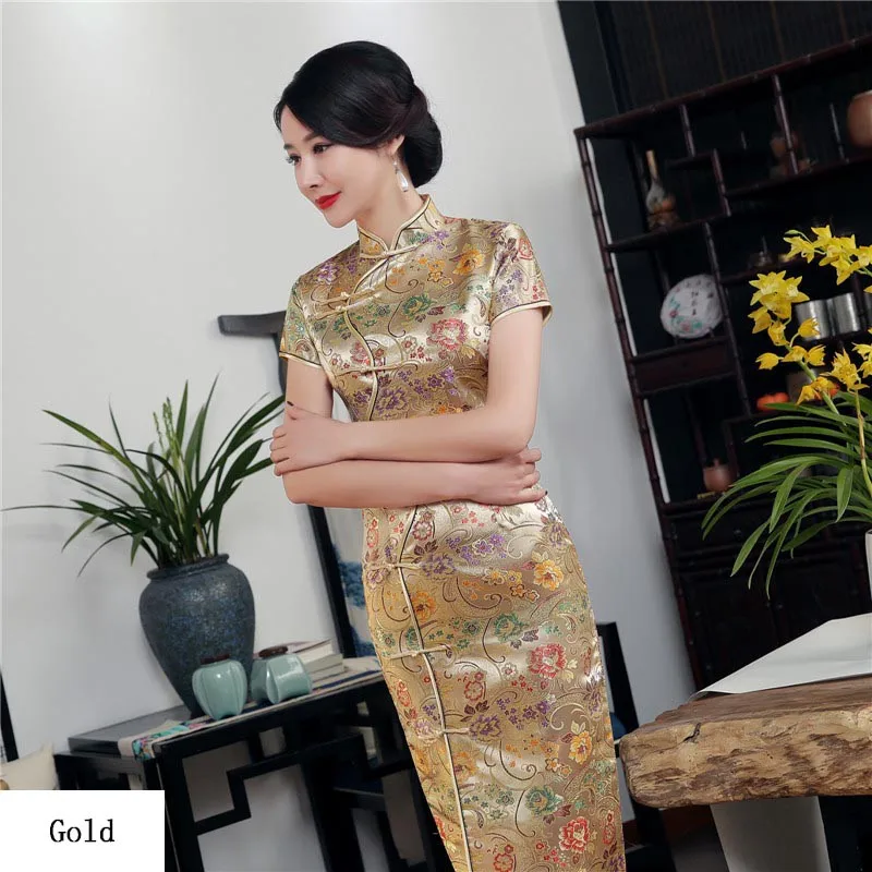 Top Trends: Chinese National Cheongsam Vintage Female Women Long Dress Qipao Fashion Women Dresses Shoppable Styles