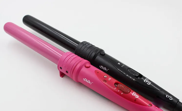 Description Picture 2 of item3 Parts Hair Curler Set Clip less Ceramic Curling Iron The Wand Interchangeable 3 in 1 Piece Tourmaline Series Curling cone Set