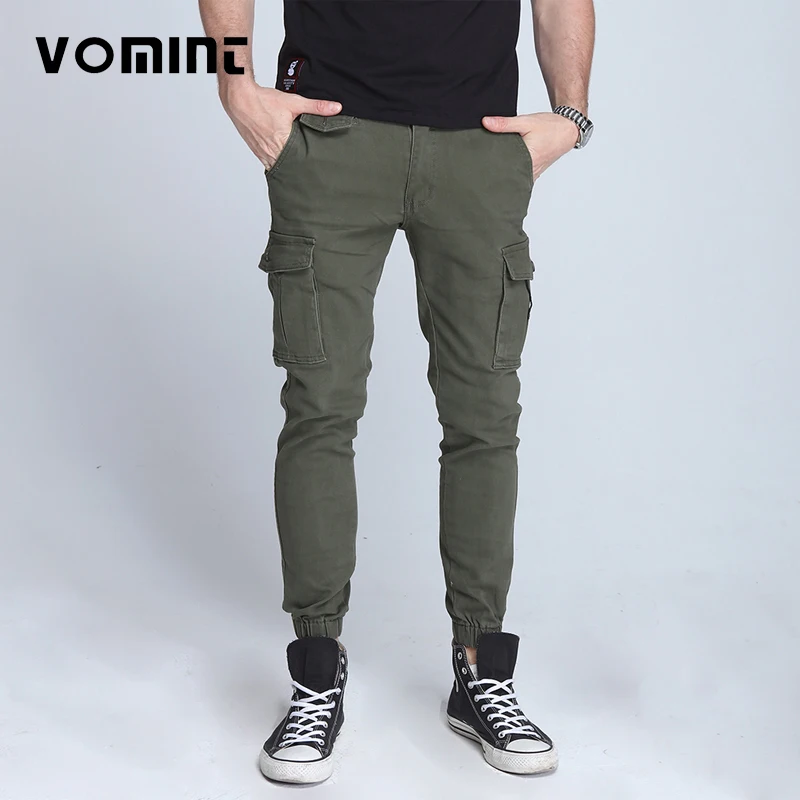 Top Trends: New Men&#039;s Pants Elastic Foot Close Skinny Pants Tactical Military Men&#039;s Cargo Pants Multi-pocket Overalls (No Belt) Shoppable Styles