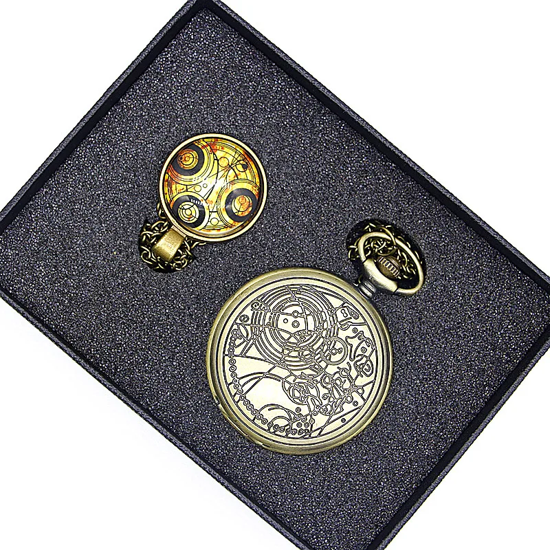 Top Trends: Classic Movie Theme Series Pocket Watch Chain Watches Sets Necklace Pendant Gift For Men Women With Box Shoppable Styles