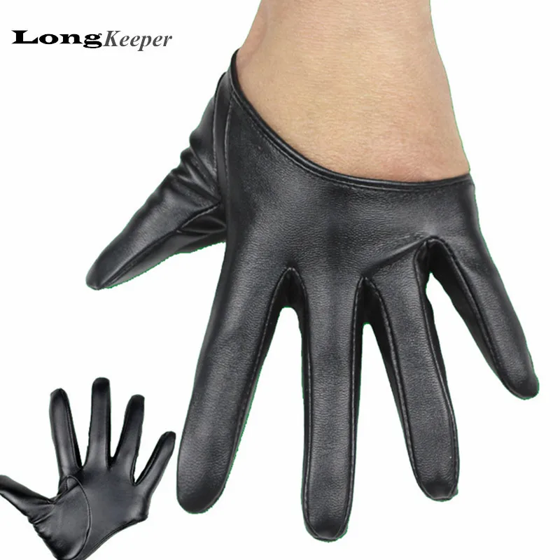 Top Trends: LongKeeper Sexy Gloves For Women Female Half Palm Leather Gloves For Women For Fitness Party Show Mittens G106 Shoppable Styles