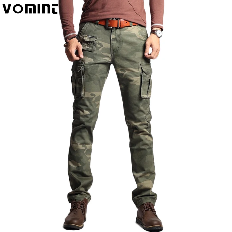 Top Trends: New Men Fashion Military Cargo Army Pants Slim Regualr Straight Fit Cotton Multi Color Camouflage Green Yellow Trousers V7A1P015 Shoppable Styles