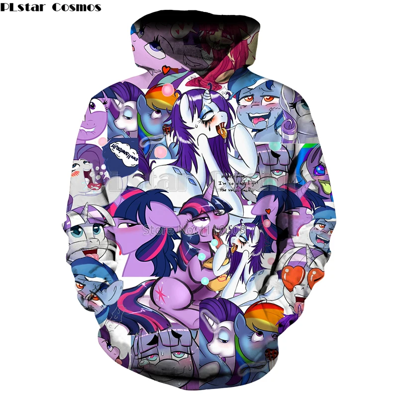 Top Trends: PLstar Cosmos 2021 New Fashion Cute Brand Pullover Outerwear Women Men Clothing Coat Little Pony Jackets Coat Sweatshirt Hoodies Shoppable Styles