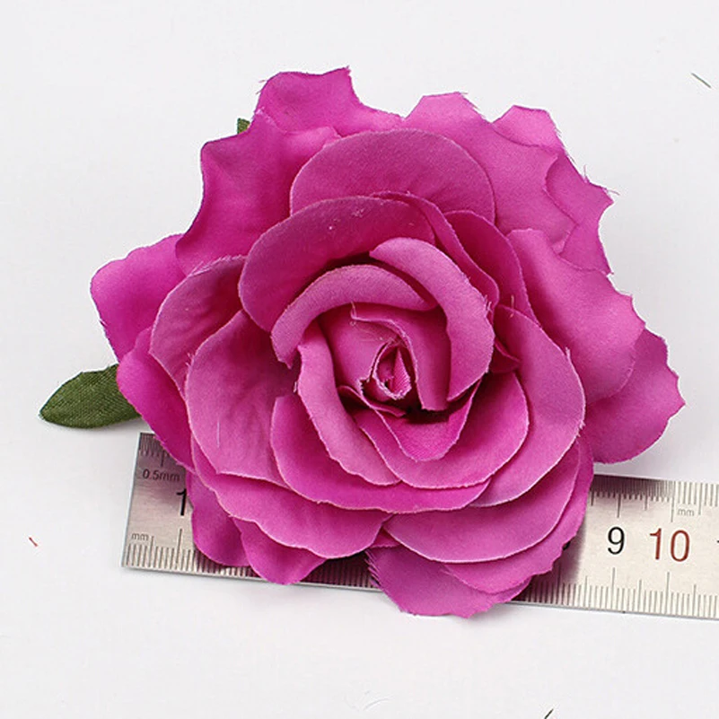 Top Trends: 1PC Bohemian Rose Artificial Flower Hairpin Bridal Wedding Party Brooch Women Hair Clips Headwear Girls Festival Hair Accessorie Shoppable Styles - Image 5