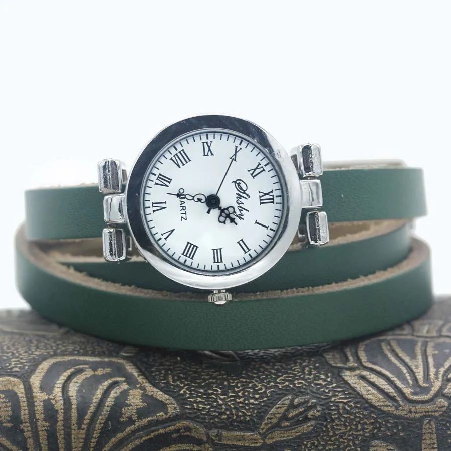 Top Trends: Shsby New Fashion Women's Long Leather Strap Watch Female Silver Bracelet Watch ROMA Vintage Watch Women Dress Watches Shoppable Styles - Image 4