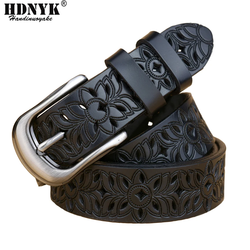 Top Trends: New Fashion Women Belt Hot Ladies Real Cow Leather Hollow Out Belt Straps Girls Fashion Accessories All-match Waistband Shoppable Styles