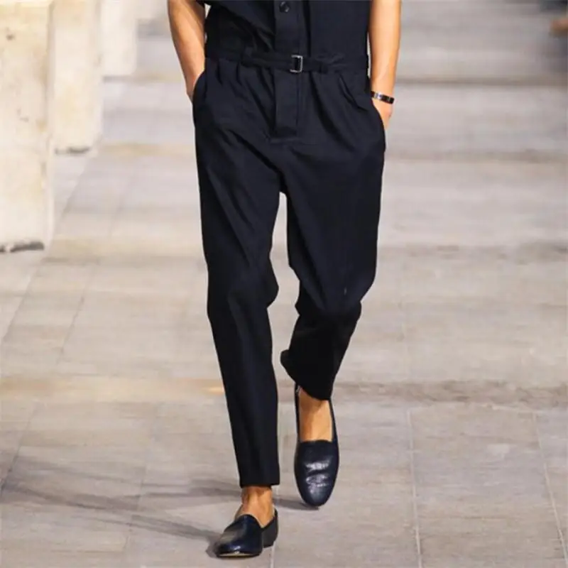 Top Trends: Jumpsuit Men Rompers One Piece Overalls Cotton Mens Runway Designer Long Sleeve Casual Fashion Male Set Outfit Clothes Jumpsuits Shoppable Styles - Image 5