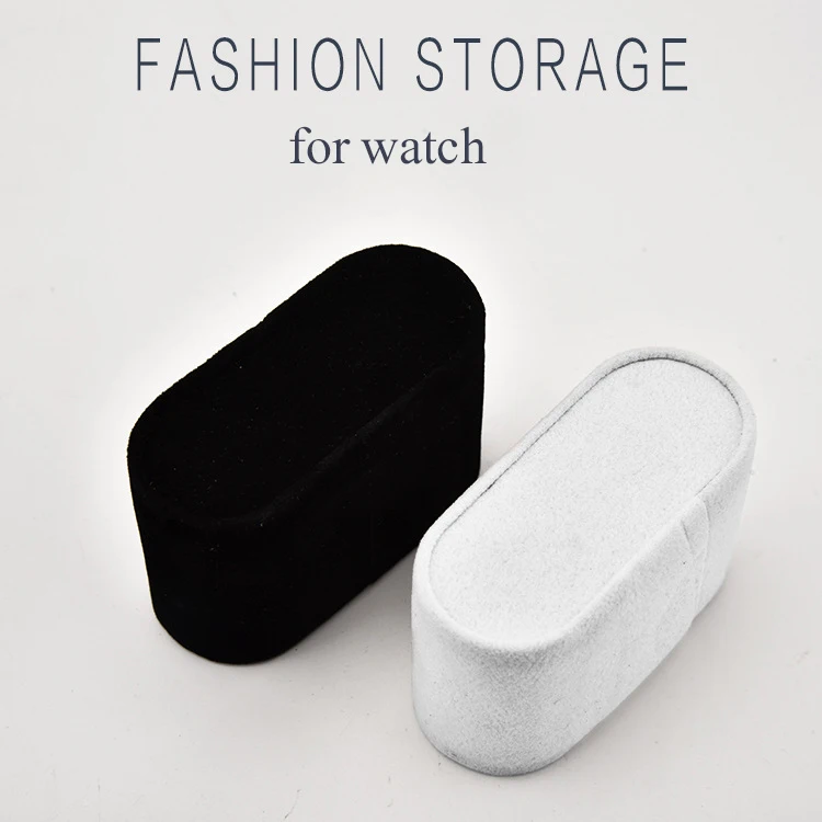 Top Trends: Wholesale Black White Suede Watch Cushions Watch Pillow For Case Storage Box Wrist Watch Bracelet Display Stand Holder Organizer Shoppable Styles