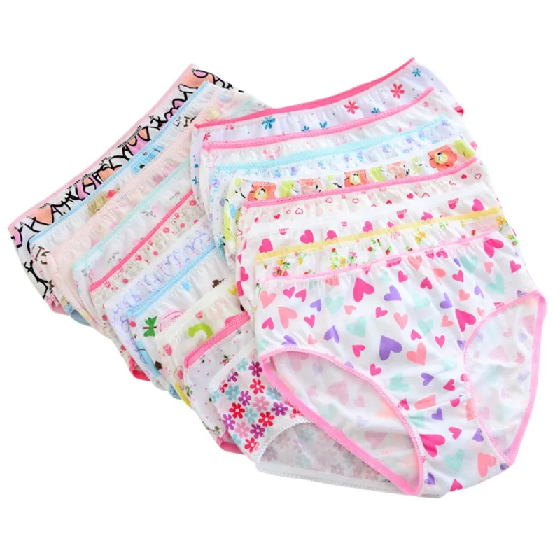 Top Trends: 6pcs / Set Baby Panties Cotton Kids Underpants Baby Girl Print Briefs Panties For Girls Children's Underpants Random Color Shoppable Styles