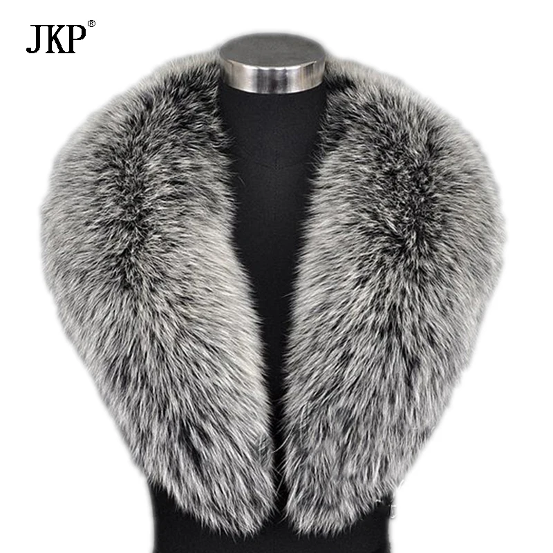 Top Trends: Winter Women's Real Fox Fur Collar Fox Fur Cap Fur Collar 80-100cm Collar Soft Fur Scarf Neck Warmer Shoppable Styles