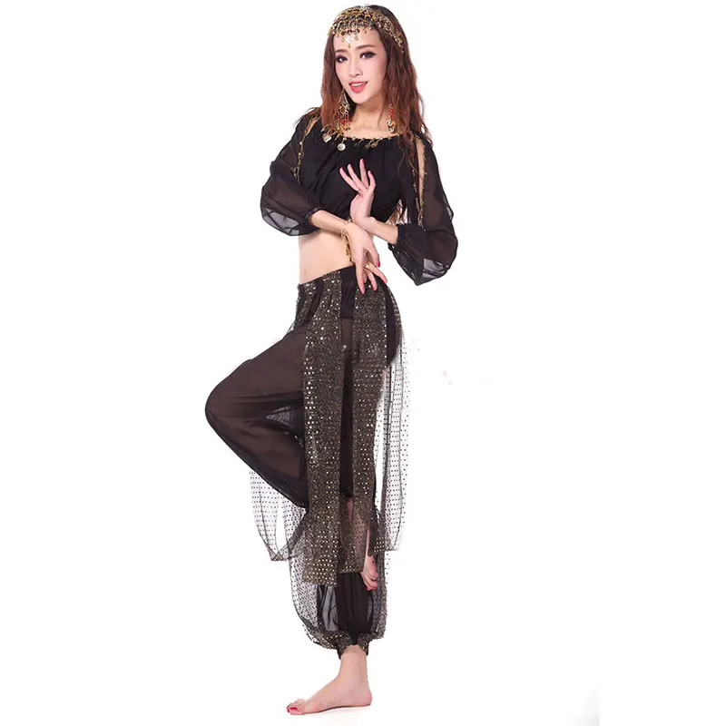 Top Trends: 2pieces Suit Belly Dance Costumes Oriental Dance Costumes Bollywood Dance Costumes B Belly Dance Costume Set Top Bra + Pant Shoppable Styles