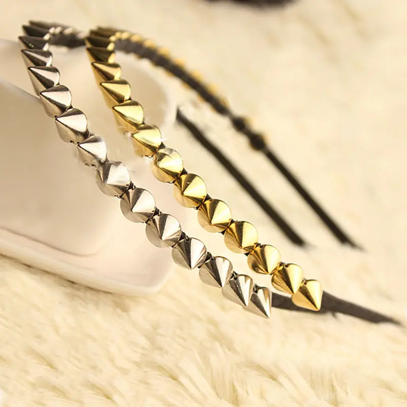 Top Trends: Fashion Lady Girl Metal Spike Rivet Studded Headband Hair Band Punk Gothic Hot Shoppable Styles