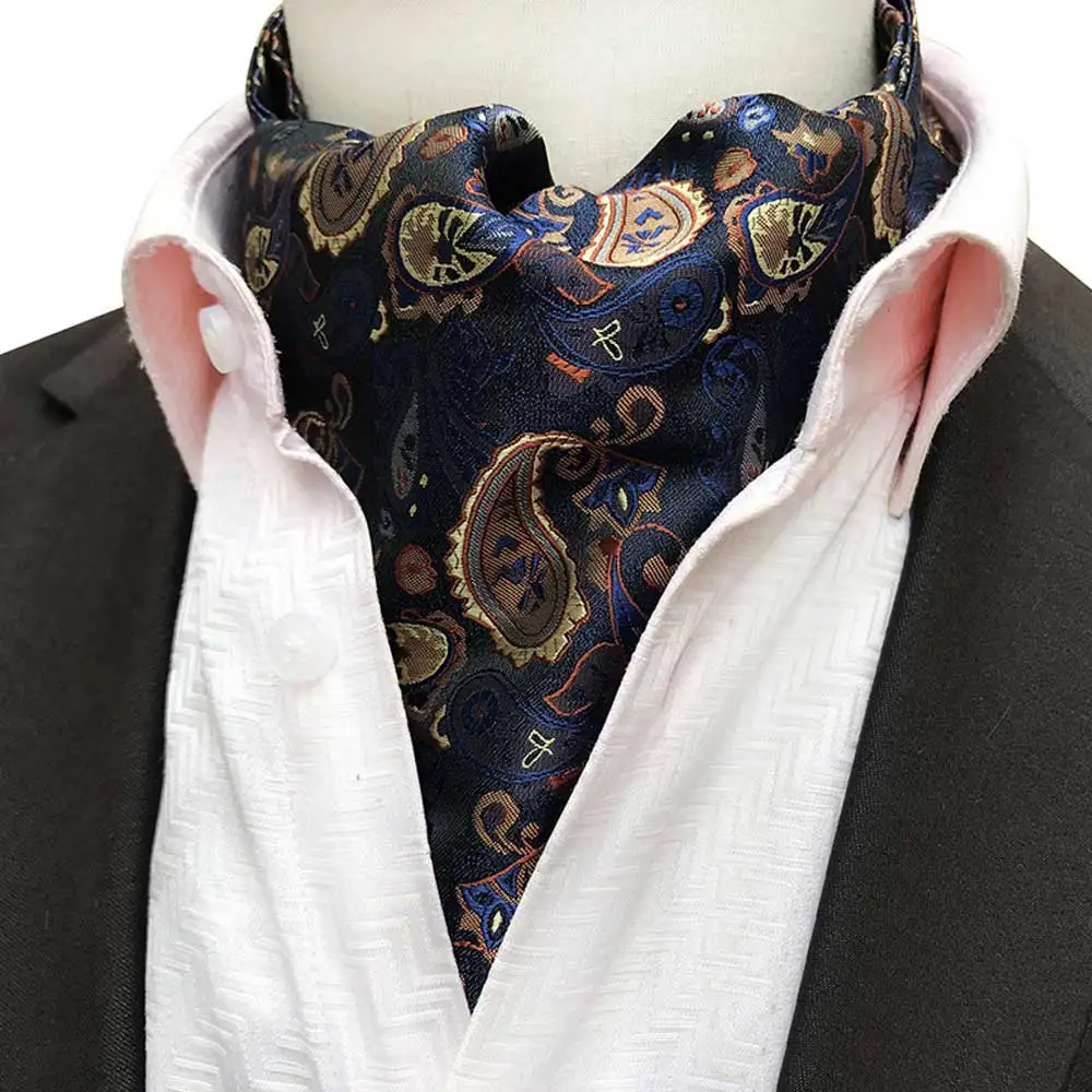 Top Trends: Men Business Cravat Ascot Scarves Colorful Paisley Flower Wedding Party Ties BWTHZ0339 Shoppable Styles - Image 6