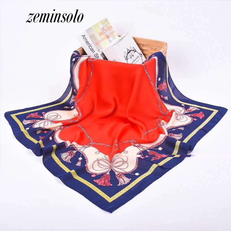 Top Trends: Hot Sale Fashion Women's Scarf Spring Fashion Scarves For Women Thin Soft Chiffon Silk Shawl Leaf Print Shawl Scarves 70*70cm Shoppable Styles