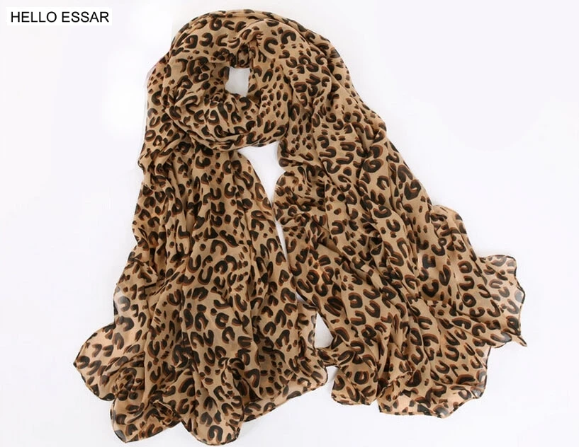 Top Trends: Women Chiffon Scarf 150*45cm Thin Style Scarfs Print Cat Star Leopard Shawls And Scarves Best Party Gift 22009 Shoppable Styles