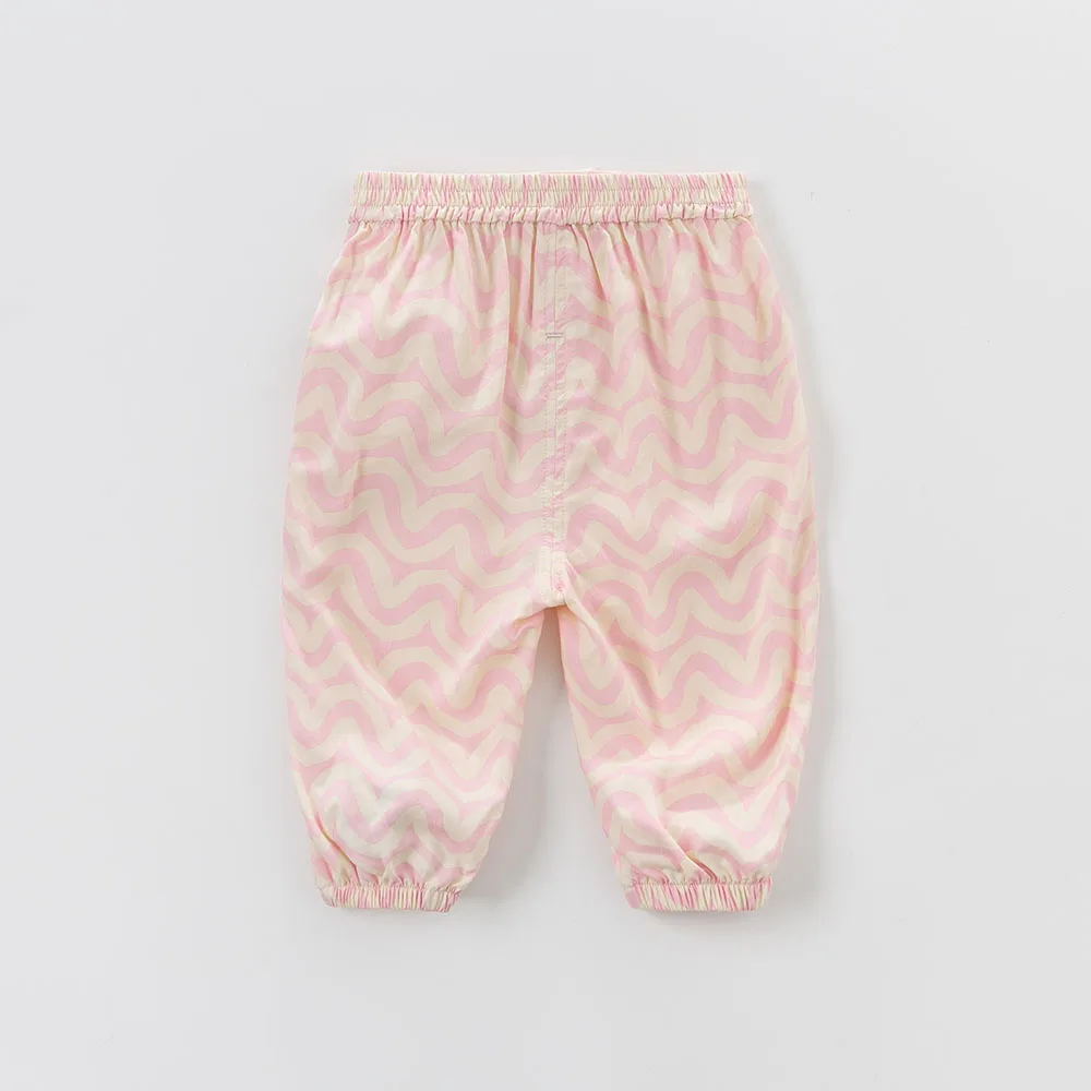 DB5456 dave bella spring summer baby pants baby trousers kids clothes girls padded pencil pants kids trousers