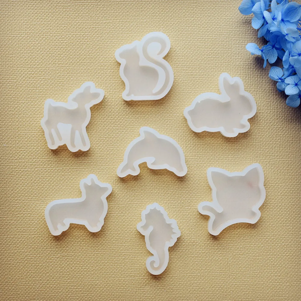 Top Trends: Silicone Mold Lovely Animal Cat Rabbit Deer Dolphin Resin Silicone Mould Handmade DIY Jewelry Making Epoxy Resin Molds Shoppable Styles