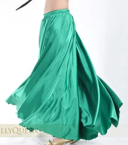 Top Trends: Waist 37 Inch Professional Women Belly Dancing Clothes 360 Degree Skirts Flamenco Skirts Satin Belly Dance Skirt Shoppable Styles - Image 2