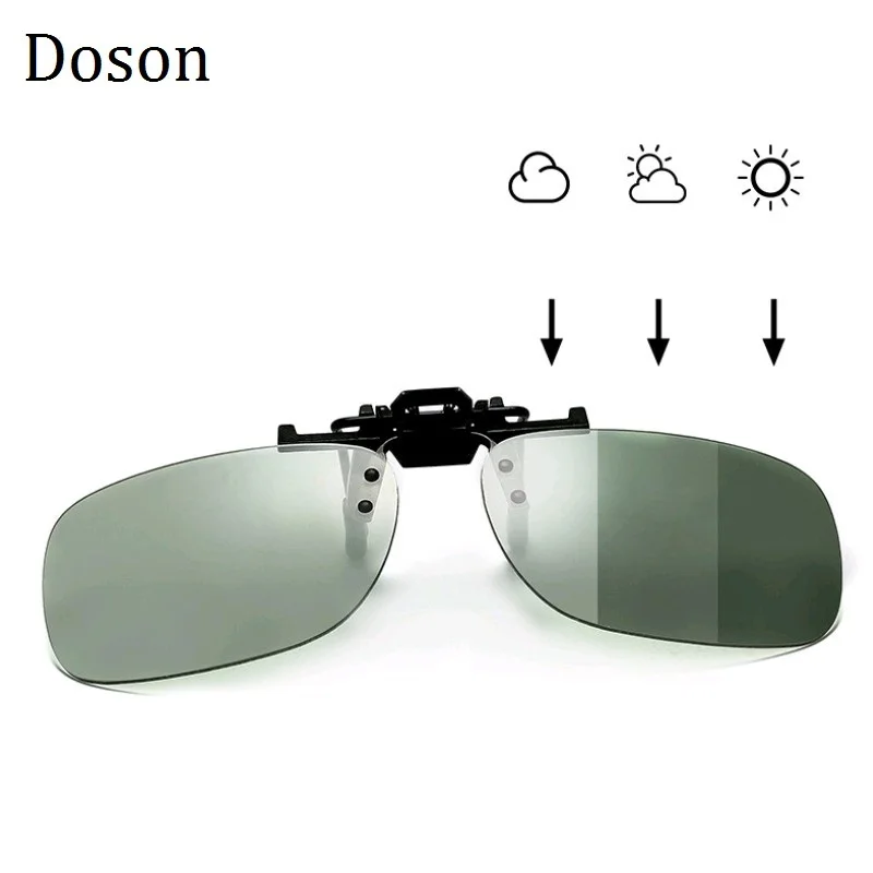 Top Trends: Photochromic Polarized Clip On Sunglasses Near-Sighted Driving Night Vision Lens Anti-UVA Anti-UVB Sunglasses Clip De Sol UV400 Shoppable Styles