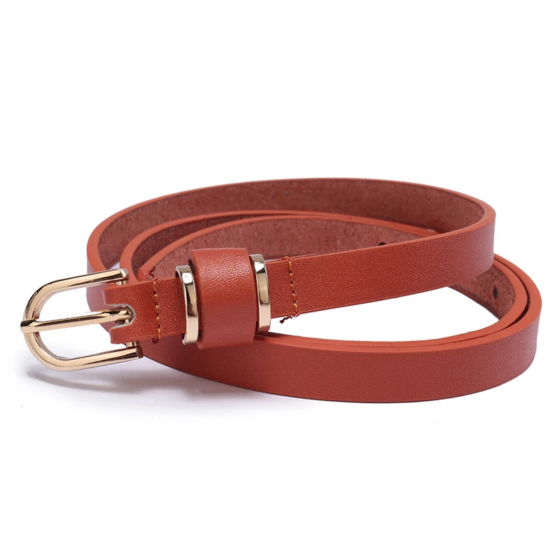 Top Trends: Women's Skinny Solid Leather Dress Belt 90cm To 135cm Ceinture Femme 10 Colors Shoppable Styles - Image 5