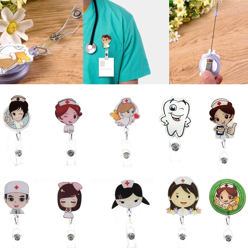 Top Trends: Retractable Badge Reel Nurse Lanyards ID Name Card Badge Holder Clip Doctor Student Badge Holder Shoppable Styles