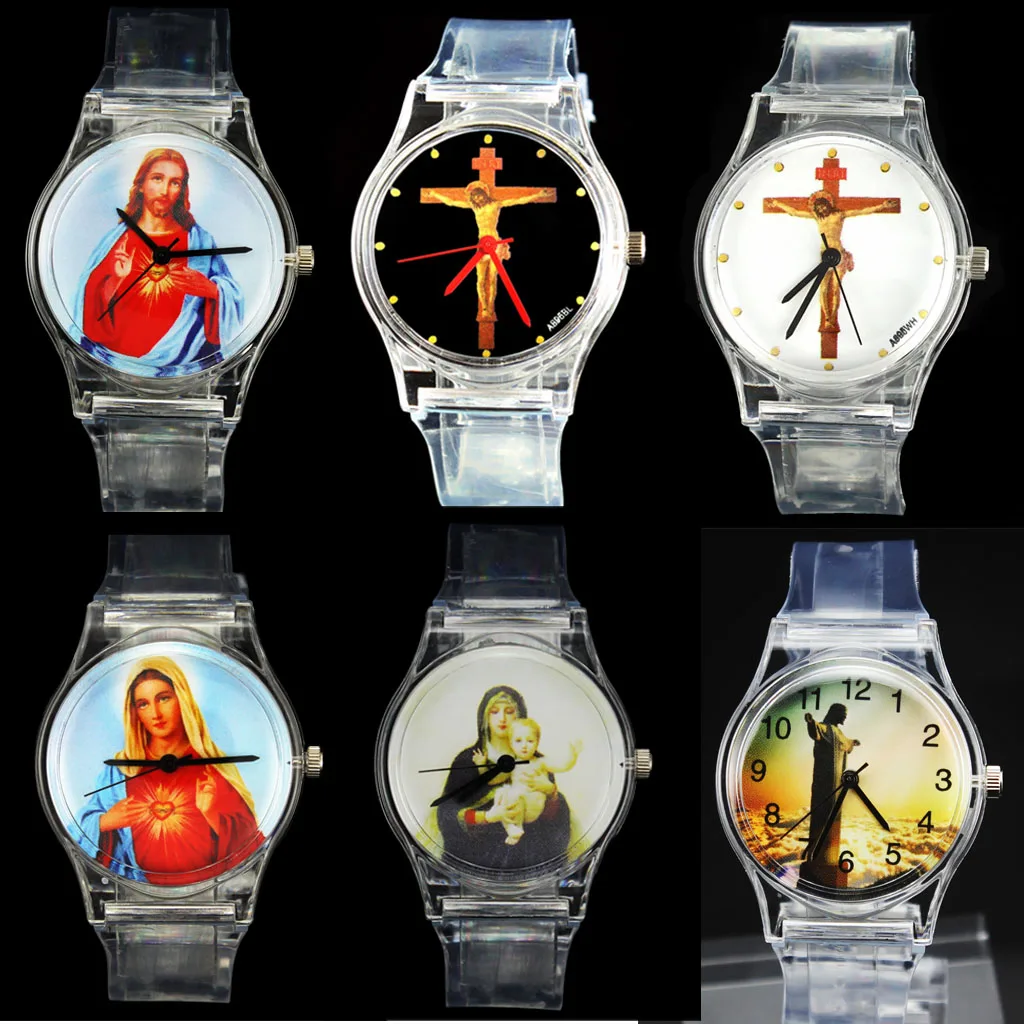 Top Trends: God Christ Cross Virgin Mary Madonna Sacred Heart Of Jesus Brazil Redentor Christian Easter Religious Quartz Wrist Watch Shoppable Styles