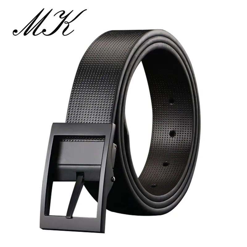 Top Trends: MaiKun Business Split Leather Men Belts Luxury Belts For Men Casual Pin Buckle Male Belts For Jeans Shoppable Styles