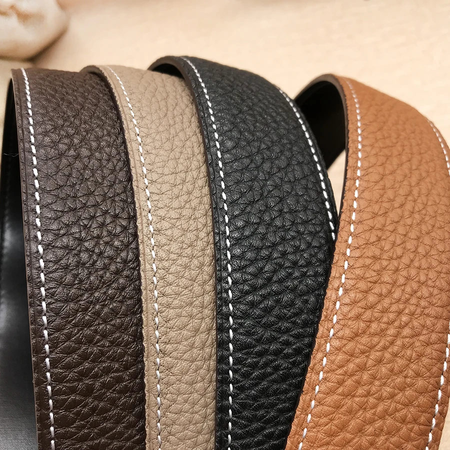 Top Trends: 2023 WITHOUT BUCKLE 3.8cm 4.0cm Ciartuar New Design Unisex Belt High Quality Cowskin Genuine Leather Two Sides Free Shipping Shoppable Styles - Image 4