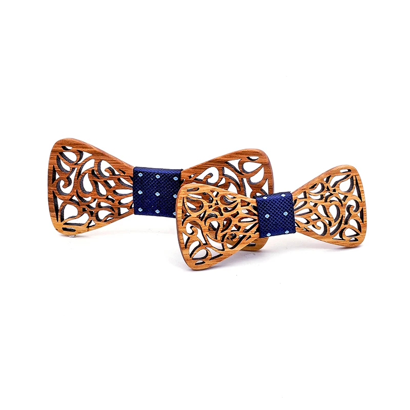 Top Trends: Parent-child Cute Kids Boys Wood Bow Tie Children Butterfly Type Bow Ties Girl Wooden Bow Ties For Men Set Corbatas Para Hombre Shoppable Styles - Image 6