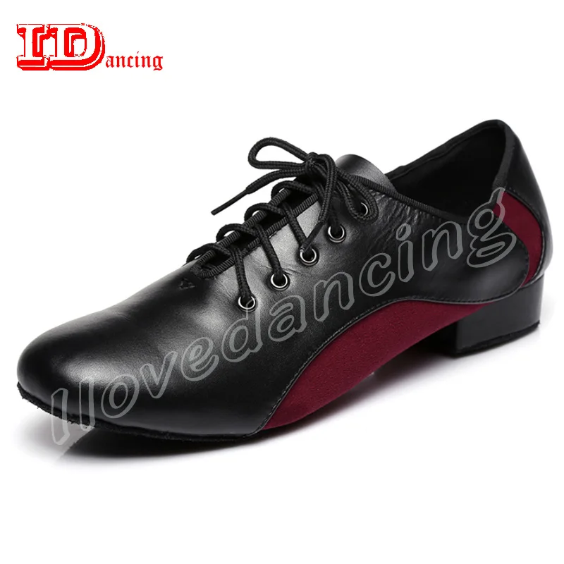 Top Trends: Ballroom Men Shoes Mens Ballroom Dance Shoes Genuine Leather+ PU Latin Dancing Shoes For Men Tango Waltz Male Shoes JuseDanc Shoppable Styles