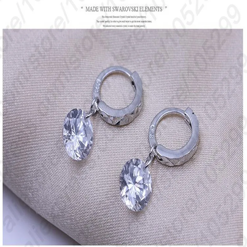 Top Trends: Fashion Accessories Custom Wholesale Fashional Earring For Women 925 Sterling Silver Jewelry Cubic Zirconia CZ Earings Shoppable Styles - Image 3