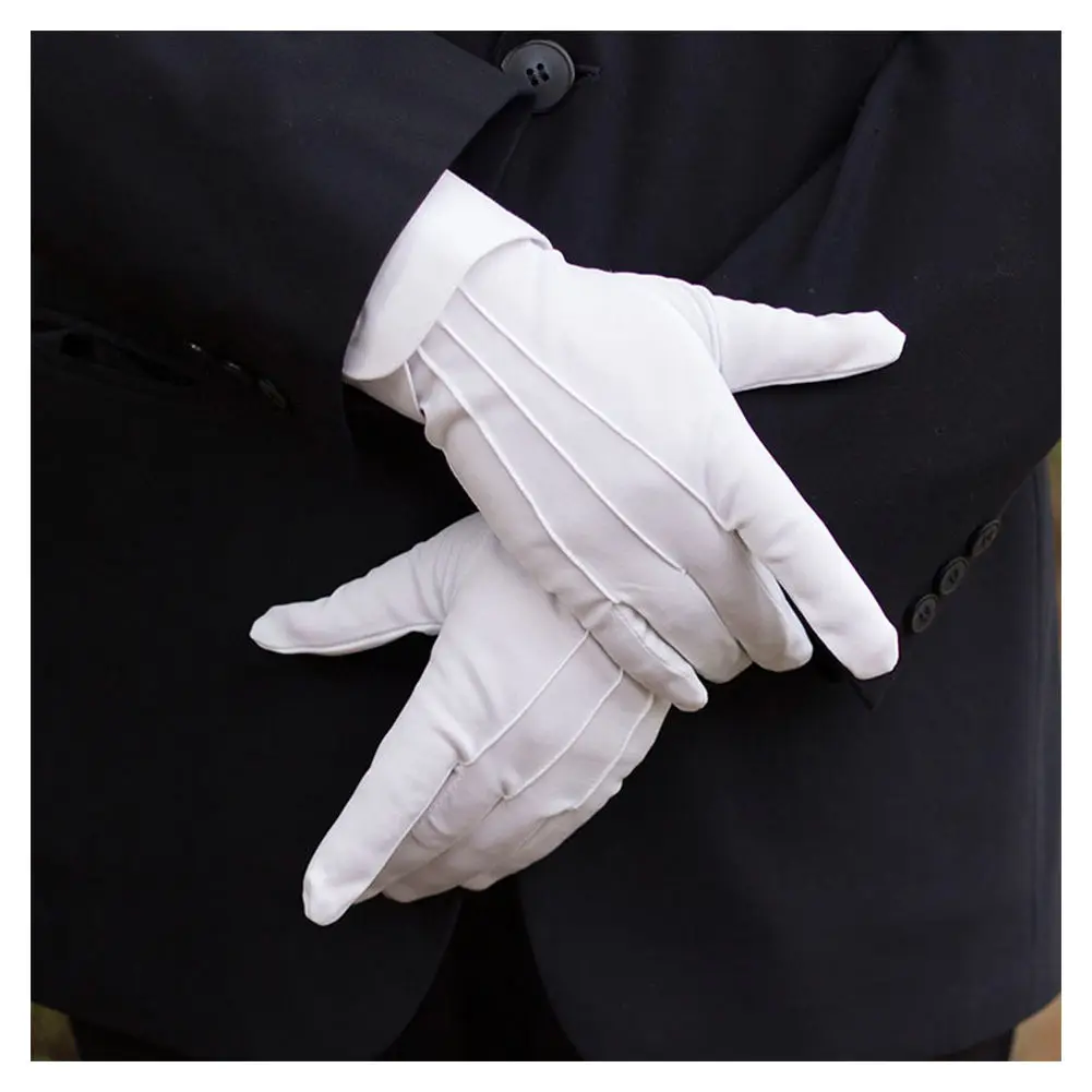 Top Trends: New White Formal Gloves Tactical Gloves Tuxedo Honor Guard Parade Santa Men Inspection Winter Gloves 1Pair Shoppable Styles