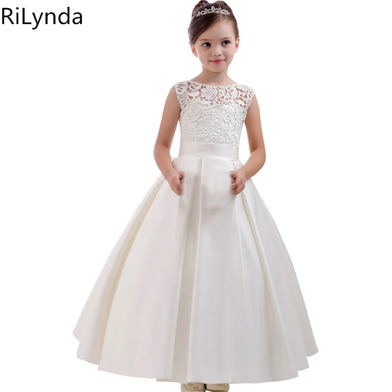 Top Trends: Flower Girl Dresses Holy Communion Dress White Blue Tulle Vestidos Pageant Dresses For Little Girls Ball Gown 2-14Y Shoppable Styles