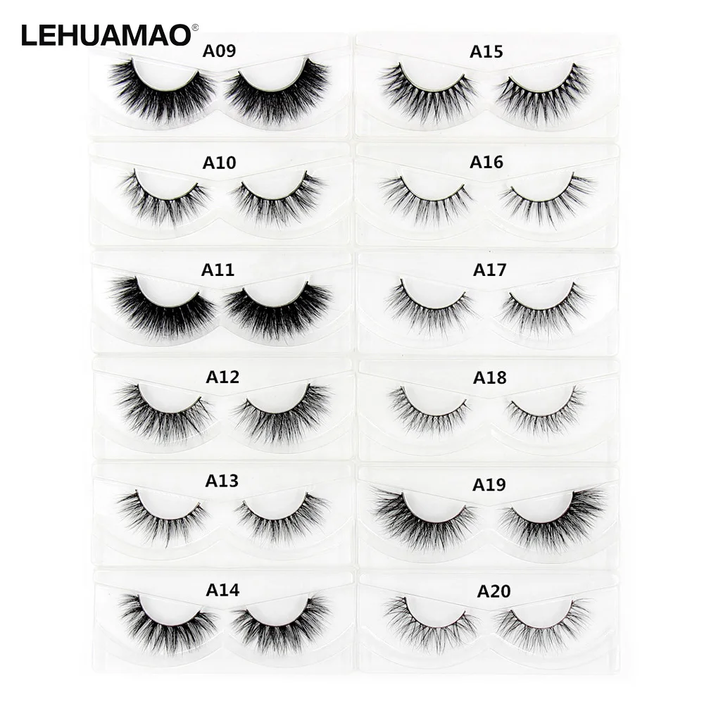 Top Trends: LEHUAMAO 3D Mink Eyelash Fluffy Cross Thick Natural Fake Eyelashes Lashes Dramatic Makeup Eye Lashes Handmade False Eyelash Shoppable Styles