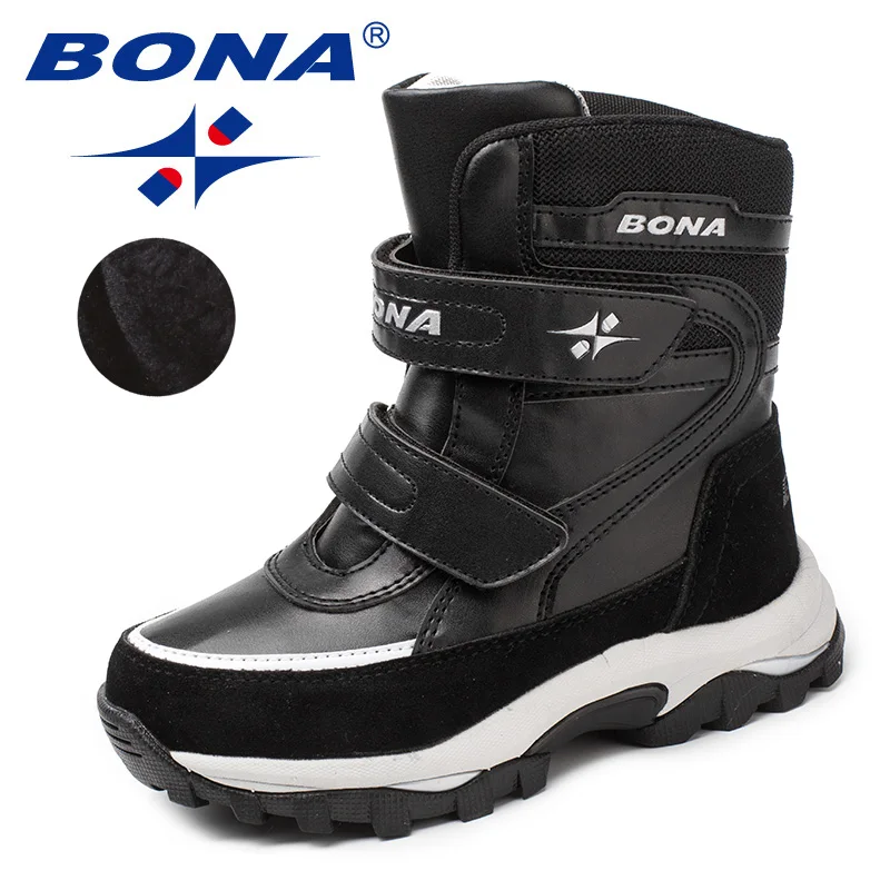 Top Trends: BONA New Arrival Classics Style Children Boots Hook & Loop Boys Winter Shoes Round Toe Girls Snow Boots Light Shoppable Styles