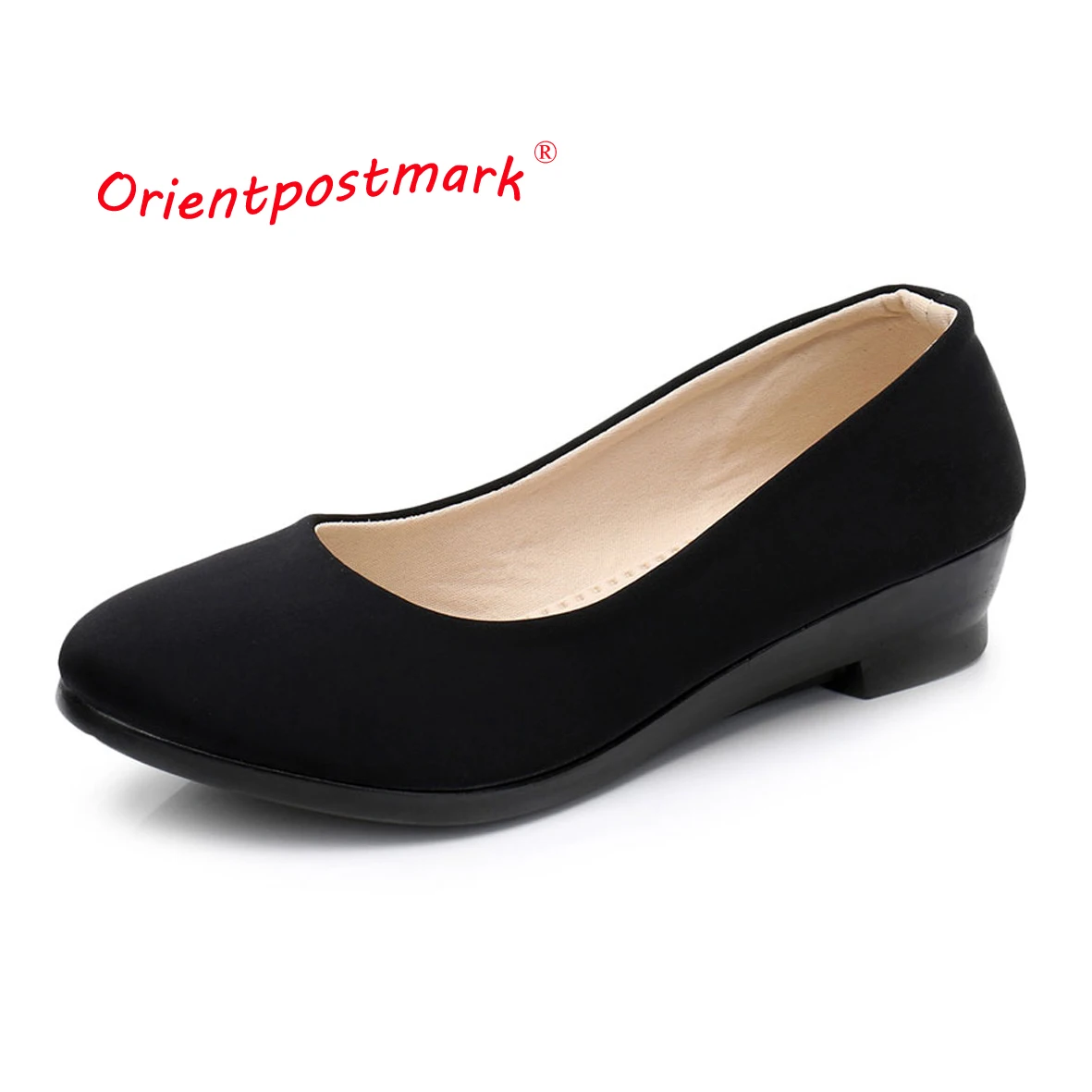 Top Trends: Women Ballet Black Shoes Women Wedges Shoes For Office Work Boat Shoes Cloth Sweet Loafers Women's Pregnant Wedges Shoes Shoppable Styles