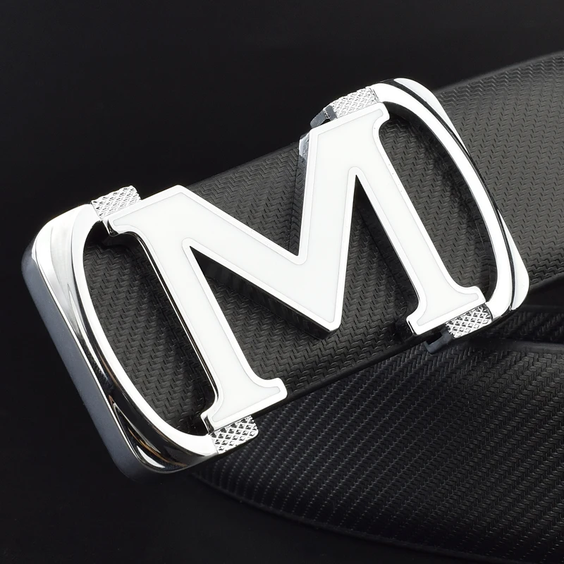 Top Trends: M Letter Ladies Belts Luxury Brand Belt Transparent Black Belt For Man Smooth Buckle High Quality Mens Genuine Leather Belt Shoppable Styles