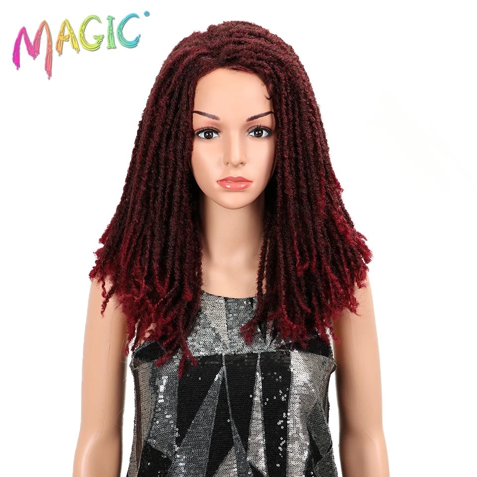 Top Trends: MAGIC Hair 22 Inch Synthetic Wigs Dreadlocks Braid Hair Synthetic Dreads Braiding Wigs Extension Brown Braids Faux Locs Hair Shoppable Styles