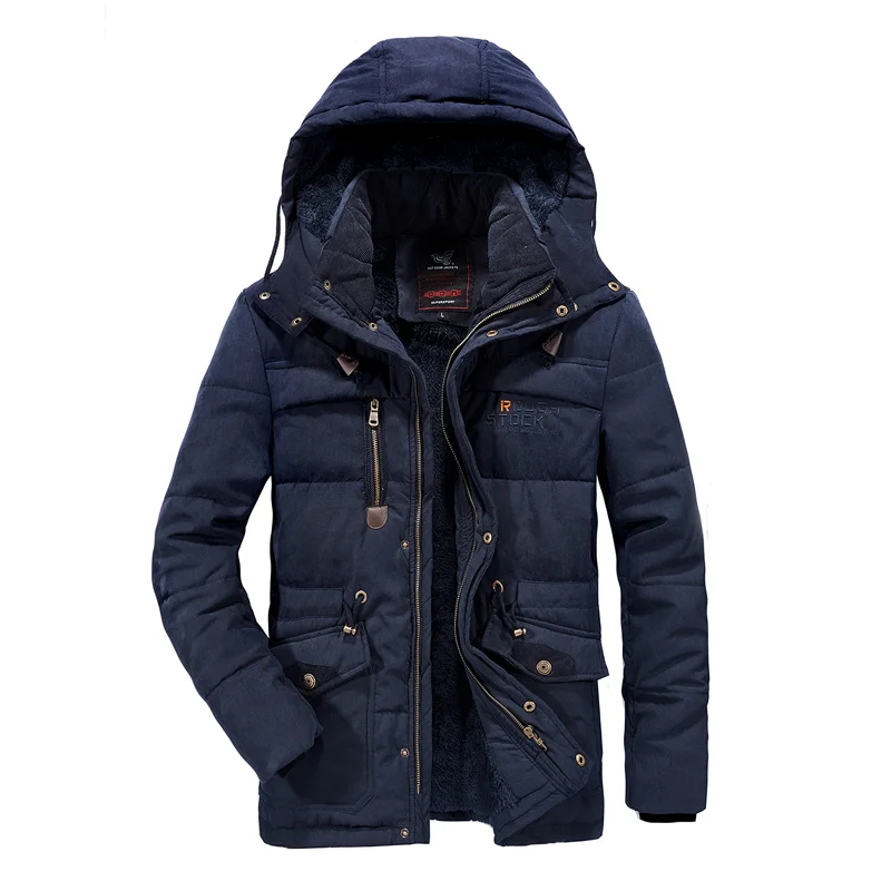 Top Trends: Men Winter Jacket Plus Size 6XL, 7XL , 8XL Thick Warm Parka Fleece Fur Hooded Military Jacket Coat Pockets Windbreaker Jacket Men Shoppable Styles