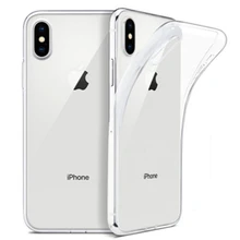 Funda Clear Plus Case Transparent Slim iPhone 11 Ultra-Thin for X XS 8-7 6-5 TPU Soft
