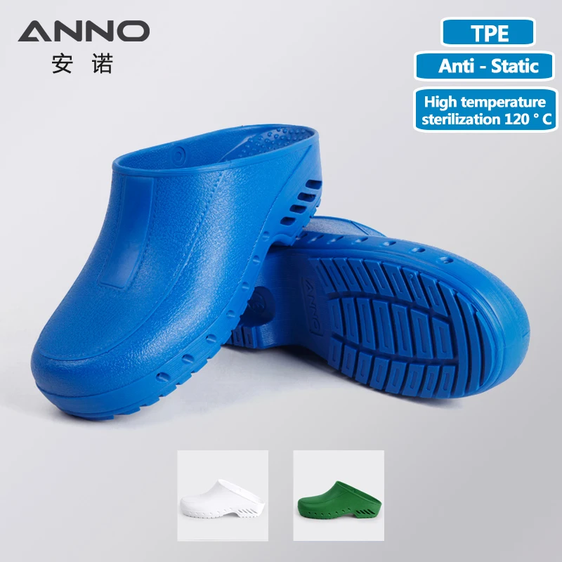 Top Trends: ANNO High Temperature Sterilization Shoes Classic Anti-static Anti Bacteria Clogs Safety Lab Doctor Nurse Slippers For Hospital Shoppable Styles